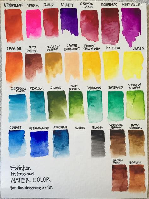 shinhan watercolor paints|shinhan watercolours.